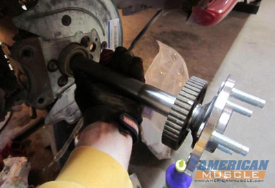 Installed Mustang Rear Axle